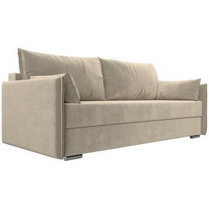 Изображение товара Прямой диван Сайгон (Микровельвет/Бежевый) Лига Диванов 115108