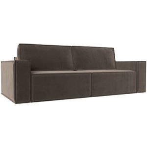 Изображение товара Диван прямой Куба (велюр коричневый) Лига Диванов 116213