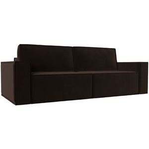 Изображение товара Диван прямой Куба (микровельвет коричневый) Лига Диванов 116222