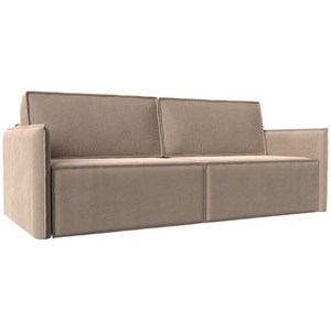 Изображение товара Диван прямой Либерти (велюр бежевый) Лига Диванов 116233