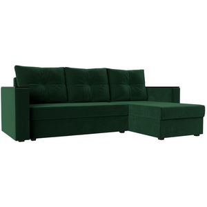 Изображение товара Угловой диван Атланта Лайт Б/С правый угол (Велюр/Зеленый) Лига Диванов 117036