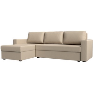 Изображение товара Угловой диван Траумберг Лайт левый угол (Экокожа/Бежевый) Лига Диванов 117146L