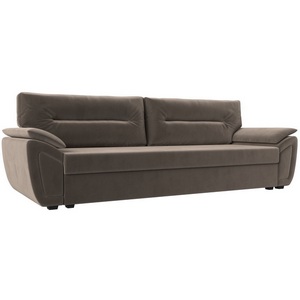 Изображение товара Прямой диван Нэстор Лайт (Велюр/Коричневый) Лига Диванов 117587