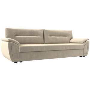 Изображение товара Прямой диван Нэстор Лайт (Микровельвет/Бежевый) Лига Диванов 117591