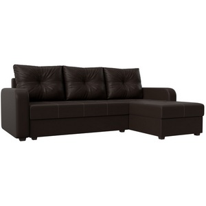 Изображение товара Угловой диван Ливерпуль Лайт правый угол (Экокожа/Коричневый) Лига Диванов 117742