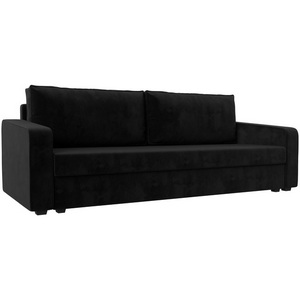 Изображение товара Диван прямой Лига-009 (Черный/Велюр) Лига Диванов арт.118047