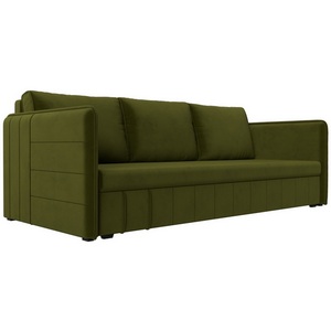 Изображение товара Прямой диван Слим (Микровельвет/Зеленый) Лига Диванов 119810