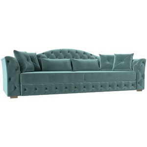 Изображение товара Прямой диван Артис НПБ (Велюр/Бирюзовый) Лига Диванов 120326