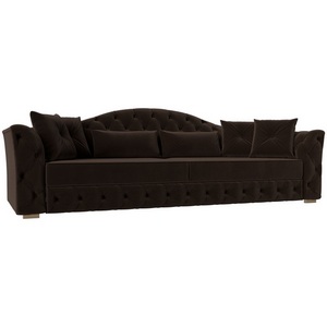Изображение товара Прямой диван Артис НПБ (Микровельвет/Коричневый) Лига Диванов 120338