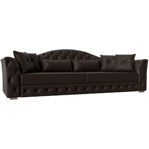 Изображение товара Прямой диван Артис НПБ (Экокожа/Коричневый) Лига Диванов 120349