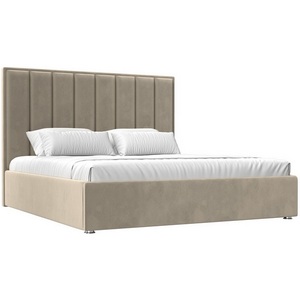 Изображение товара Кровать интерьерная Афродита 180 (Бежевый/Микровельвет) Лига Диванов арт.120584