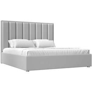 Изображение товара Кровать с реечным основаниемс ортопедическое интерьерная Афродита 180 (Белый/Экокожа) Лига Диванов арт.120599