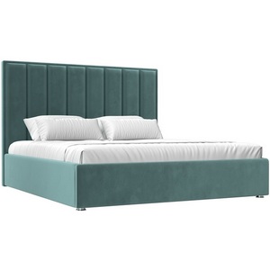Изображение товара Кровать интерьерная Афродита 200 (Бирюзовый/Велюр) Лига Диванов арт.120603