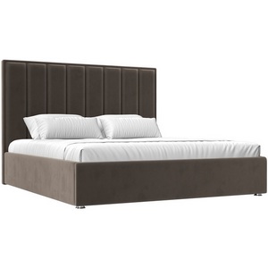 Изображение товара Кровать интерьерная Афродита 200 (Коричневый/Велюр) Лига Диванов арт.120606