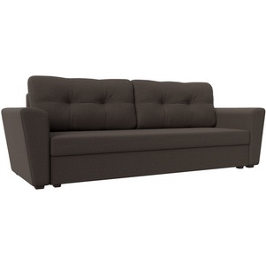 Изображение товара Диван прямой Амстердам Лайт (Коричневый/Рогожка) Лига Диванов арт.121133