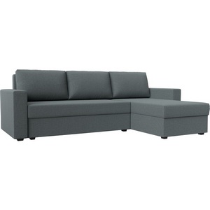 Изображение товара Диван угловой Траумберг Лайт правый угол (Серый/Рогожка) Лига Диванов арт.121139