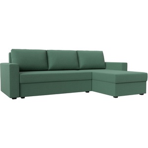 Изображение товара Диван угловой Траумберг Лайт правый угол (Зеленый/Рогожка) Лига Диванов арт.121141