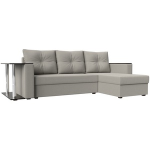 Изображение товара Диван угловой Атланта Лайт правый угол (Бежевый/Рогожка) Лига Диванов арт.121162