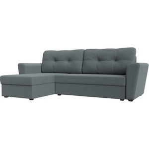 Изображение товара Диван угловой Амстердам Лайт левый угол (Серый/Рогожка) Лига Диванов арт.121169L