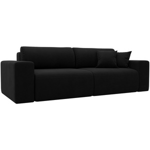 Изображение товара Диван прямой Лига-036 НПБ Классик (Черный/Микровельвет) Лига Диванов арт.121297