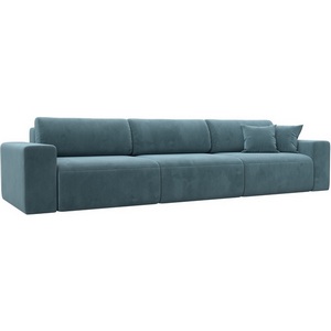 Изображение товара Диван прямой Лига-036 НПБ Классик Лонг (Бирюзовый/Велюр) Лига Диванов арт.121323