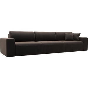 Изображение товара Диван прямой Лига-036 НПБ Классик Лонг (Коричневый/Велюр) Лига Диванов арт.121326