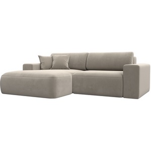 Изображение товара Диван угловой Лига-036 НПБ Классик левый угол (Бежевый/Микровельвет) Лига Диванов арт.121364L