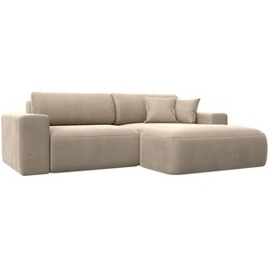 Изображение товара Диван угловой Лига-036 НПБ Классик правый угол (Бежевый/Велюр) Лига Диванов арт.121373