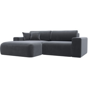 Изображение товара Диван угловой Лига-036 НПБ Классик левый угол (Серый/Велюр) Лига Диванов арт.121378L