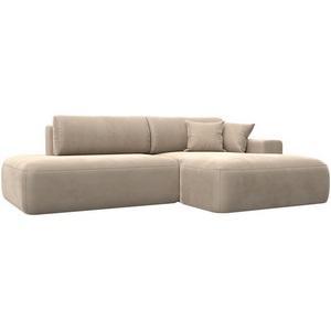 Изображение товара Диван угловой Лига-036 НПБ Модерн правый угол (Бежевый/Велюр) Лига Диванов арт.121407