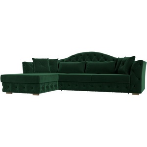 Изображение товара Диван угловой Артис левый угол (Зеленый/Велюр) Лига Диванов арт.121584L