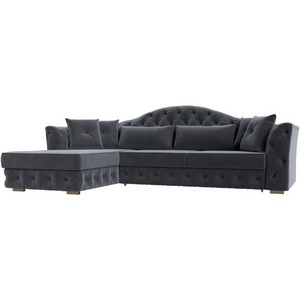 Изображение товара Диван угловой Артис левый угол (Серый/Велюр) Лига Диванов арт.121586L