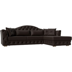 Изображение товара Диван угловой Артис правый угол (Коричневый/Экокожа) Лига Диванов арт.121635