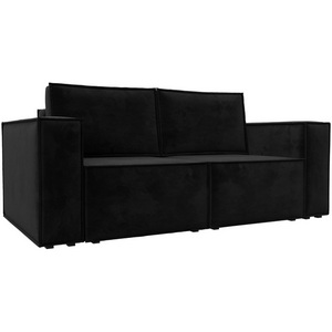Изображение товара Диван прямой Куба мини (Черный/Велюр) Лига Диванов арт.121876