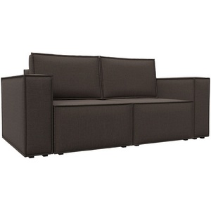 Изображение товара Диван прямой Куба мини (Коричневый/Рогожка) Лига Диванов арт.121890