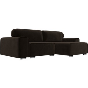 Изображение товара Диван угловой Лига-029 правый угол (Коричневый/Микровельвет) Лига Диванов арт.121919