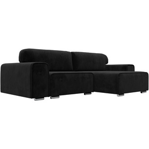 Изображение товара Диван угловой Лига-029 правый угол (Черный/Велюр) Лига Диванов арт.121929