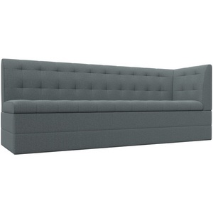 Изображение товара Диван кухонный Бриз с углом справа (Серый/Рогожка) Лига Диванов арт.122436