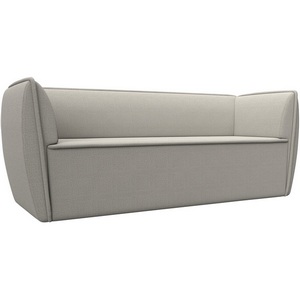 Изображение товара Диван кухонный прямой Бергамо 3-х местный (Бежевый/Рогожка) Лига Диванов арт.122443