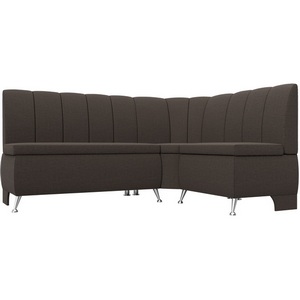 Изображение товара Диван кухонный угловой Кантри правый угол (Коричневый/Рогожка) Лига Диванов арт.122501