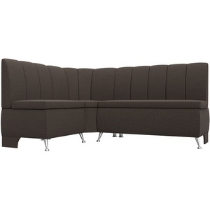 Изображение товара Диван кухонный угловой Кантри левый угол (Коричневый/Рогожка) Лига Диванов арт.122501L