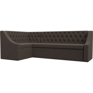 Изображение товара Диван кухонный угловой Мерлин левый угол (Коричневый/Рогожка) Лига Диванов арт.122513L