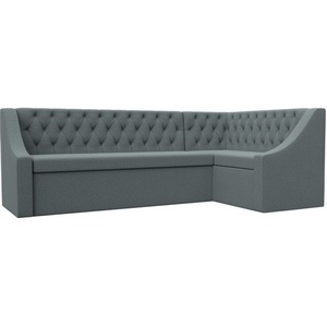 Изображение товара Диван кухонный угловой Мерлин правый угол (Серый/Рогожка) Лига Диванов арт.122514