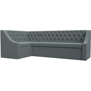 Изображение товара Диван кухонный угловой Мерлин левый угол (Серый/Рогожка) Лига Диванов арт.122514L