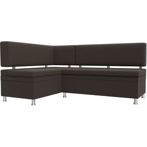 Изображение товара Диван кухонный угловой Стайл левый угол (Коричневый/Рогожка) Лига Диванов арт.122525L