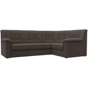 Изображение товара Диван угловой Карелия правый угол (Коричневый/Рогожка) Лига Диванов арт.122830