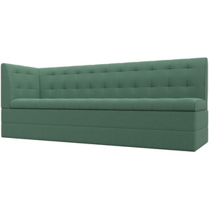 Изображение товара Диван кухонный Бриз с углом слева (Зеленый/Рогожка) Лига Диванов арт.123175L