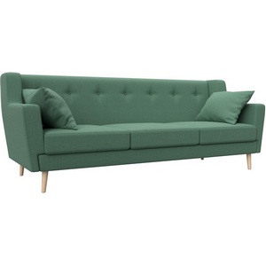 Изображение товара Диван кухонный прямой Брайтон 3 (Зеленый/Рогожка) Лига Диванов арт.123185