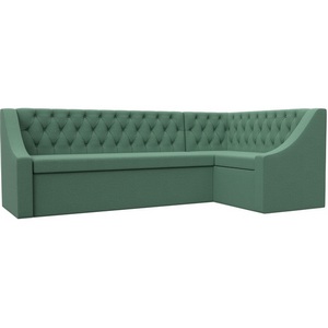 Изображение товара Диван кухонный угловой Мерлин правый угол (Зеленый/Рогожка) Лига Диванов арт.123227