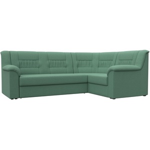 Изображение товара Диван угловой Карелия правый угол (Зеленый/Рогожка) Лига Диванов арт.123441